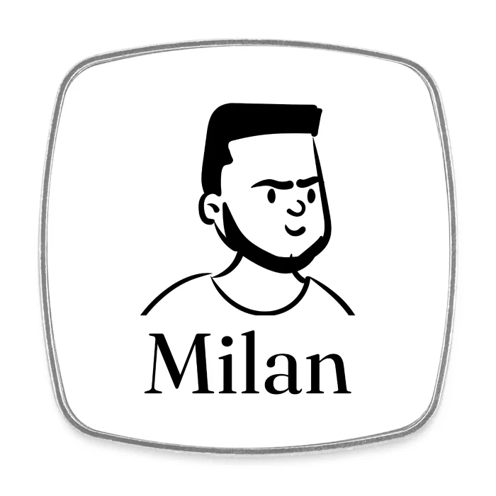 Magnet personnalisé au prénom Milan