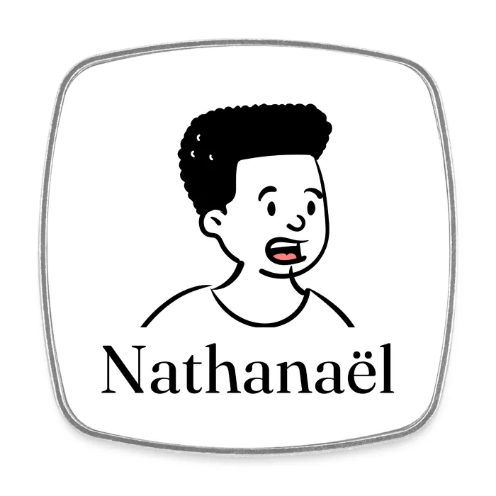 Magnet personnalisé au prénom Nathanaël