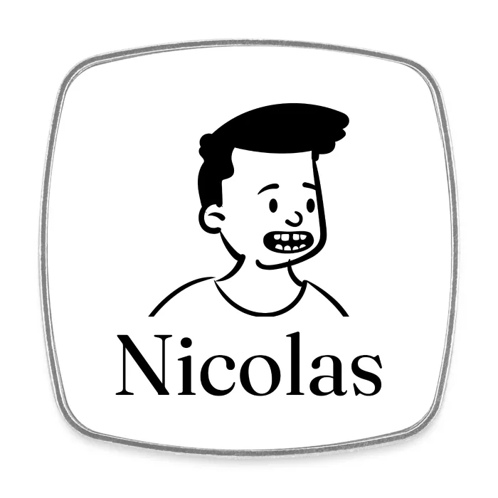 Magnet personnalisé au prénom Nicolas