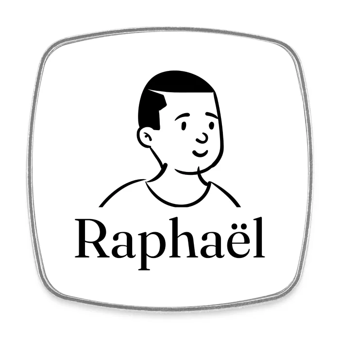 Magnet personnalisé au prénom Raphaël
