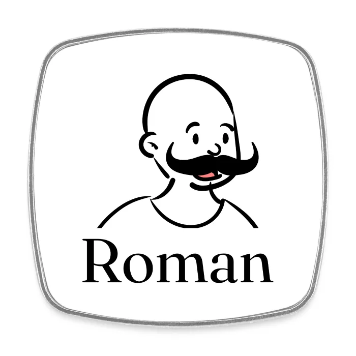 Magnet personnalisé au prénom Roman