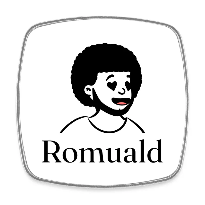 Magnet personnalisé au prénom Romuald