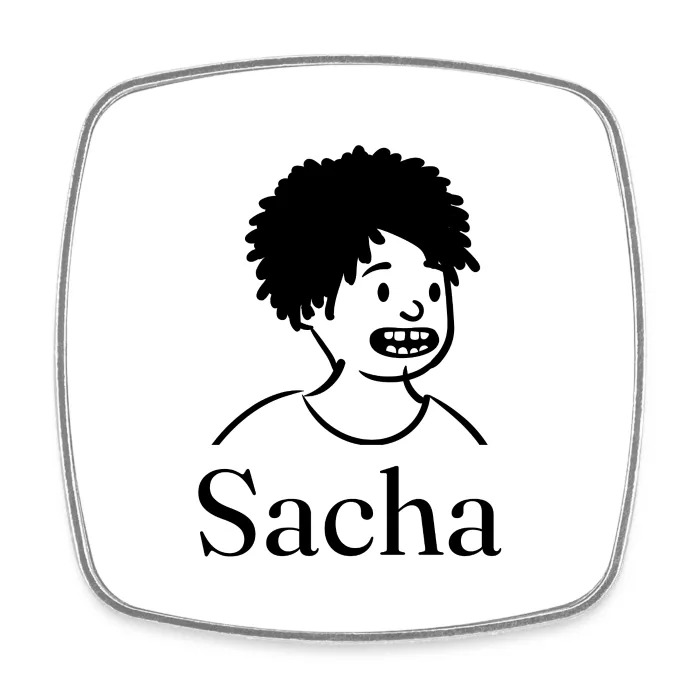 Magnet personnalisé au prénom Sacha