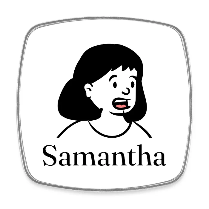 Magnet personnalisé au prénom Samantha
