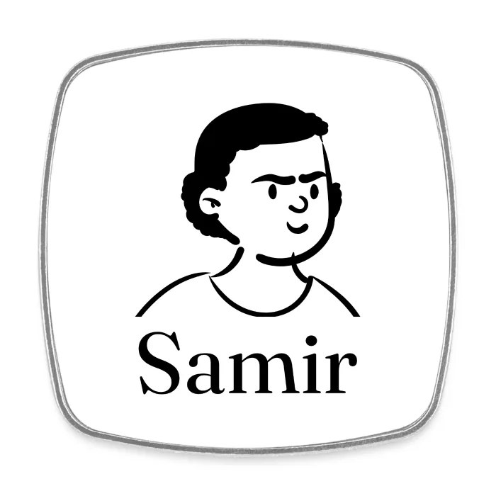 Magnet personnalisé au prénom Samir