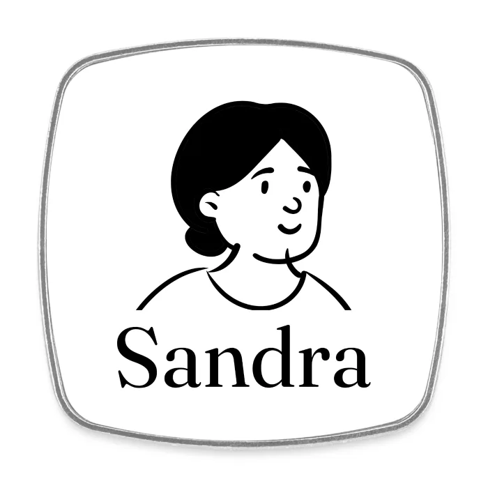 Magnet personnalisé au prénom Sandra