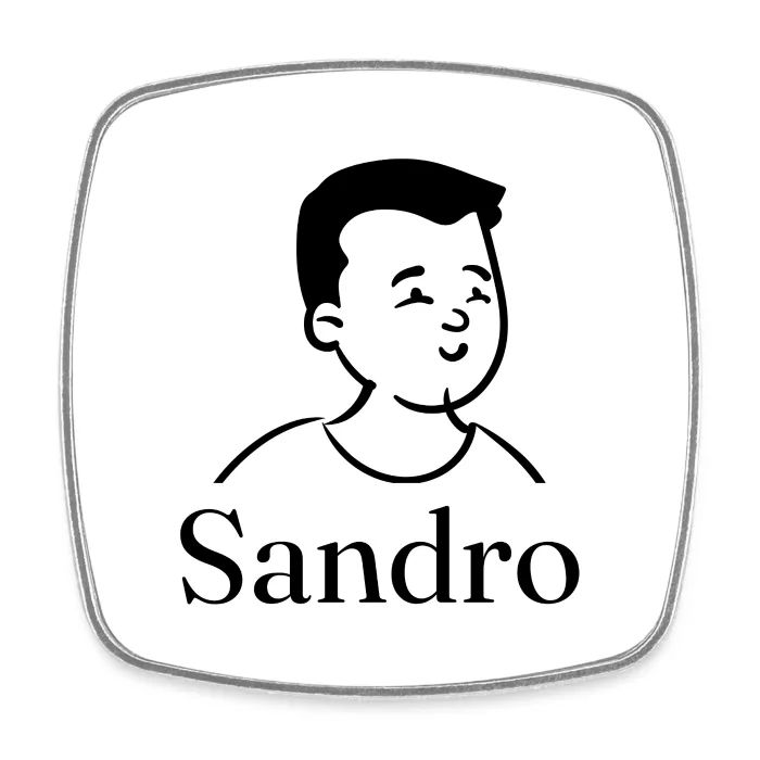 Magnet personnalisé au prénom Sandro