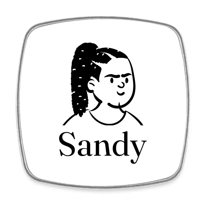 Magnet personnalisé au prénom Sandy
