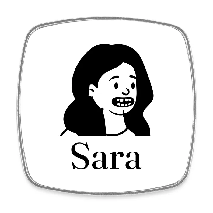 Magnet personnalisé au prénom Sara
