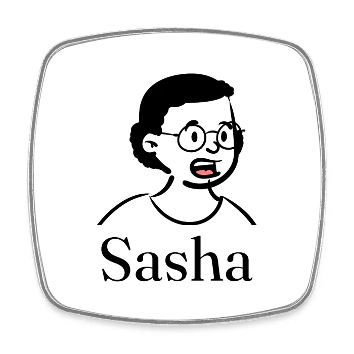 Magnet personnalisé au prénom Sasha