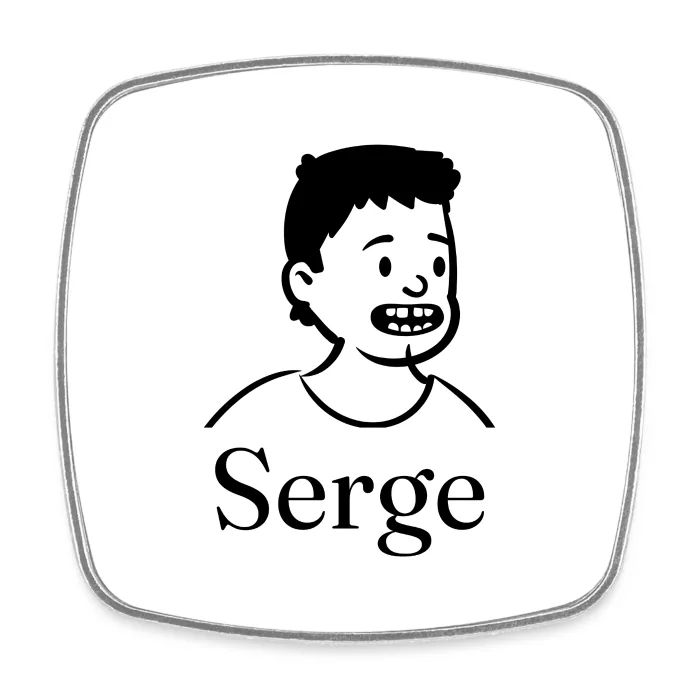 Magnet personnalisé au prénom Serge