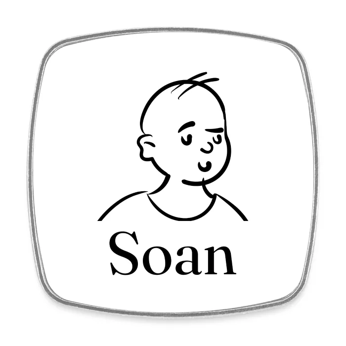 Magnet personnalisé au prénom Soan