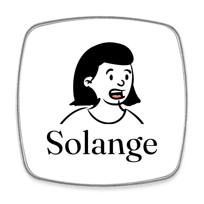 Magnet personnalisé au prénom Solange