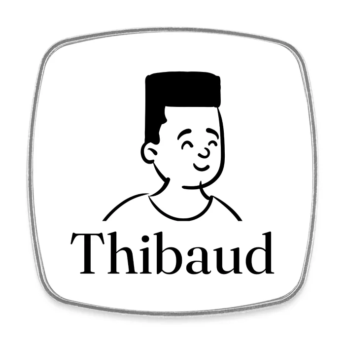 Magnet personnalisé au prénom Thibaud