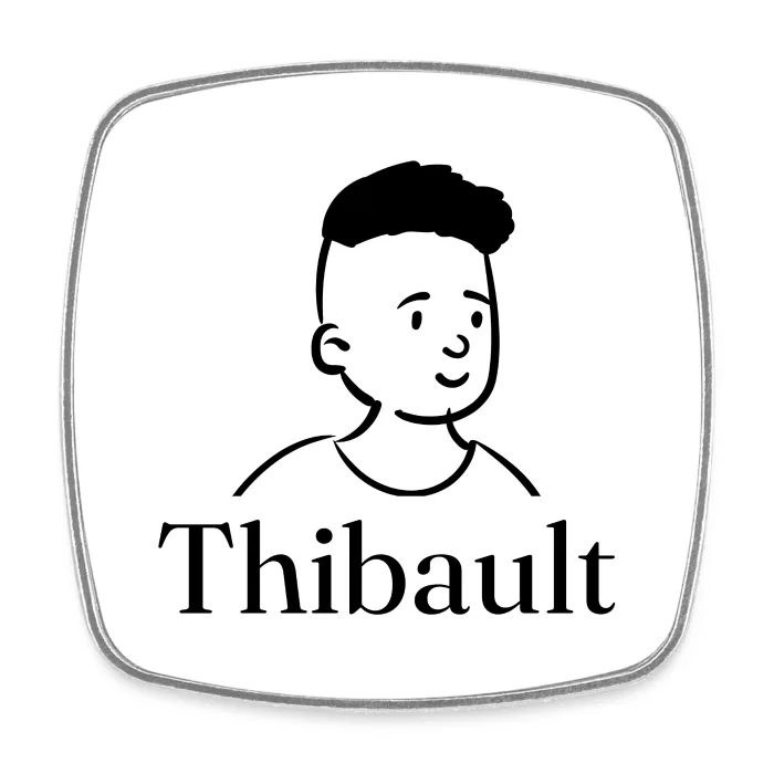 Magnet personnalisé au prénom Thibault
