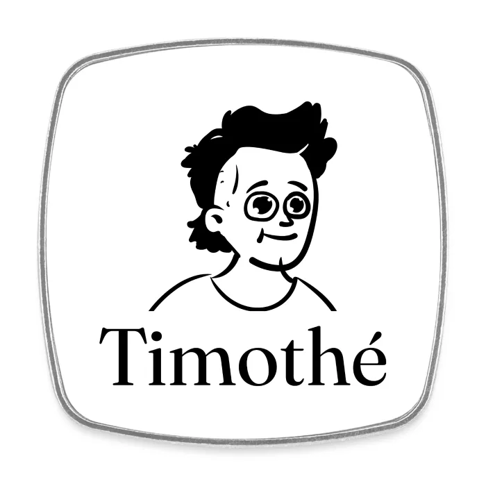 Magnet personnalisé au prénom Timothé