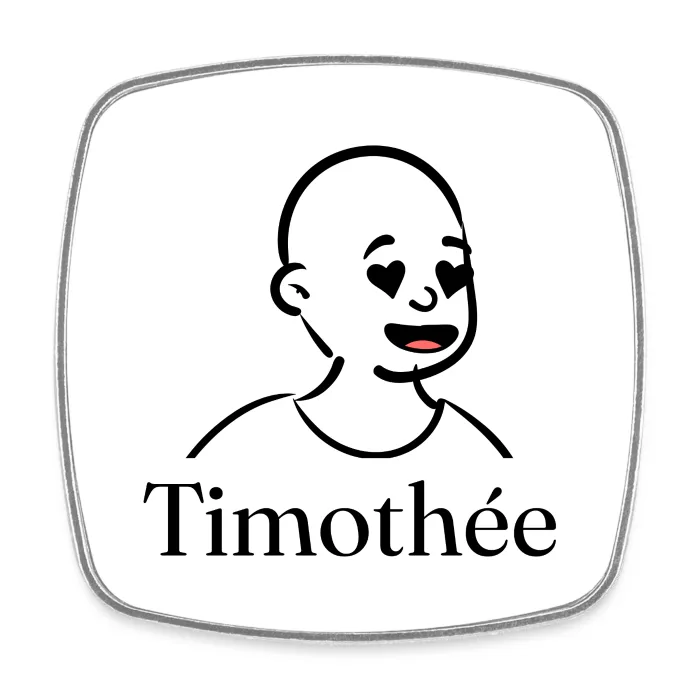 Magnet personnalisé au prénom Timothée