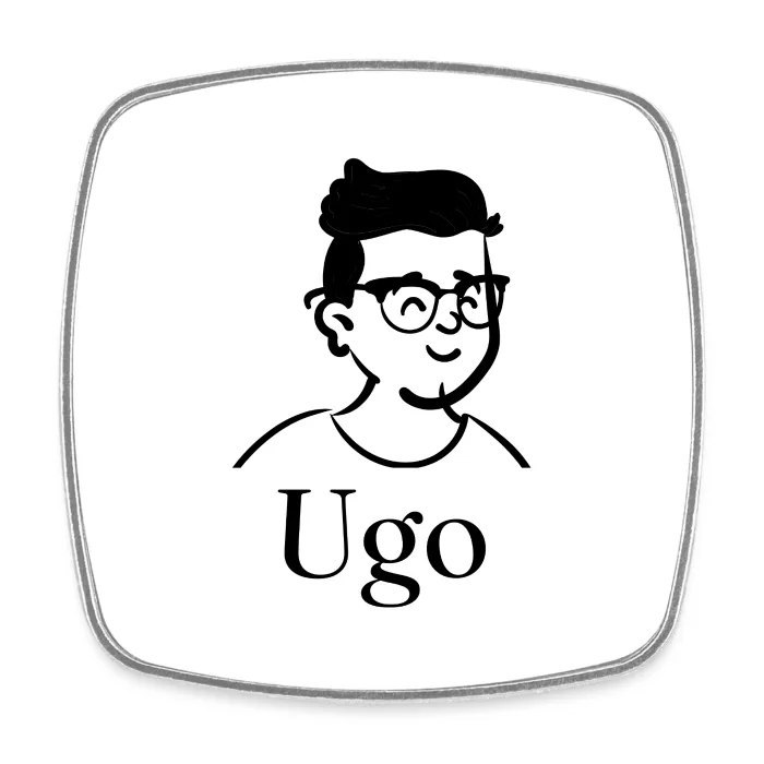 Magnet personnalisé au prénom Ugo