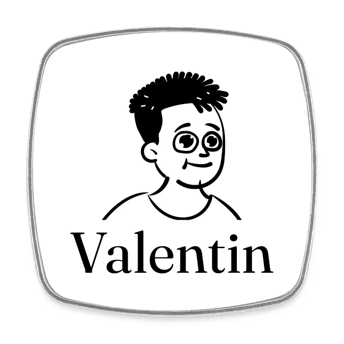 Magnet personnalisé au prénom Valentin