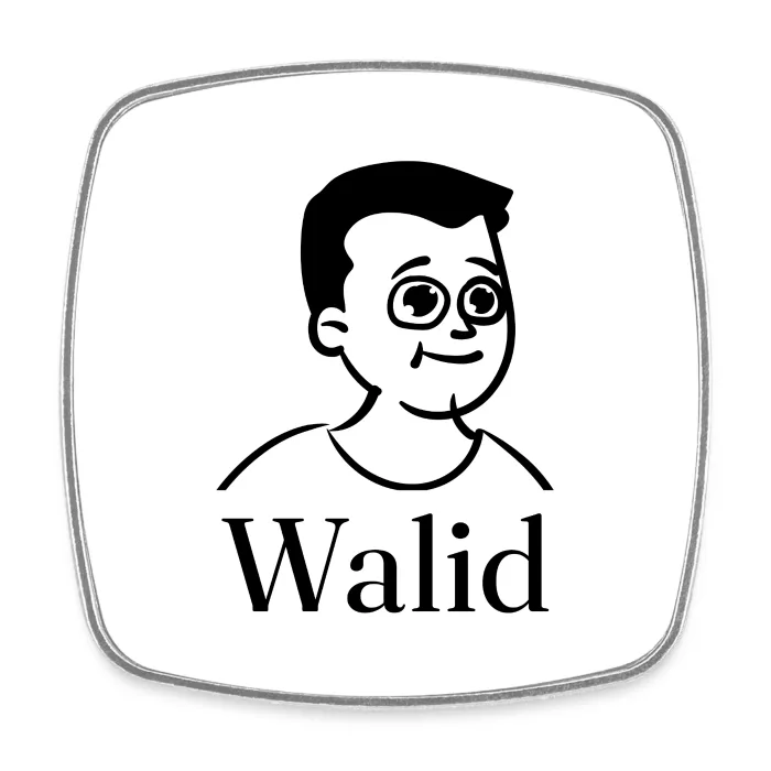 Magnet personnalisé au prénom Walid