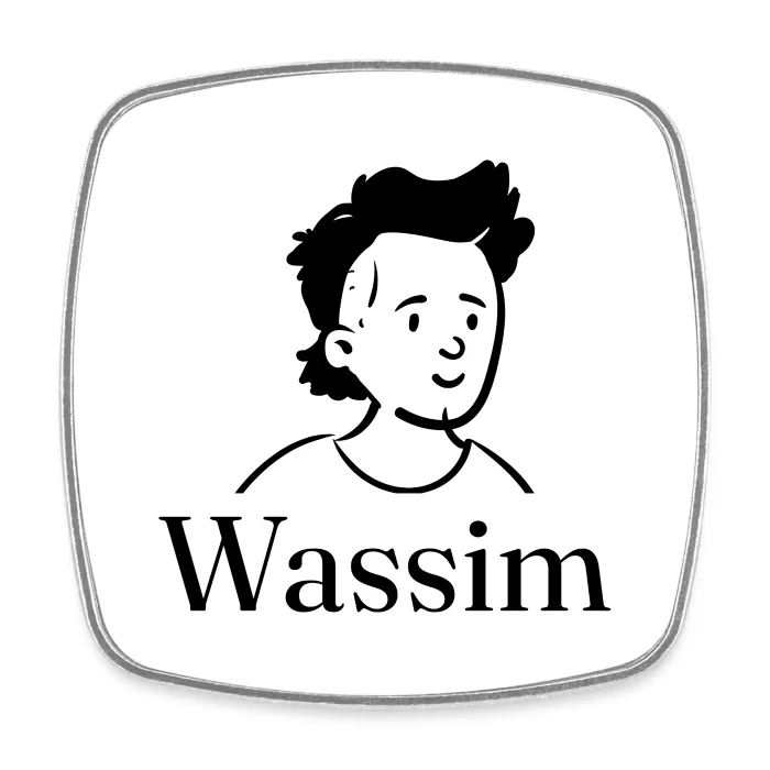 Magnet personnalisé au prénom Wassim