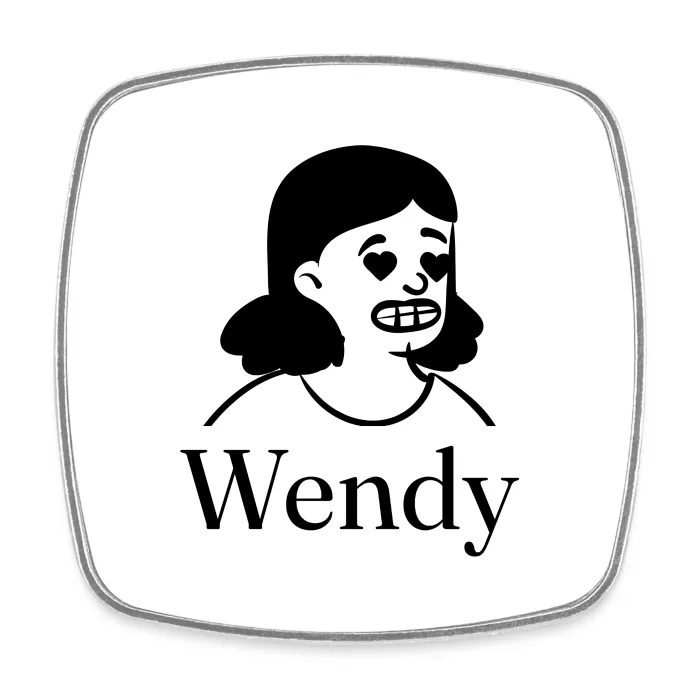 Magnet personnalisé au prénom Wendy