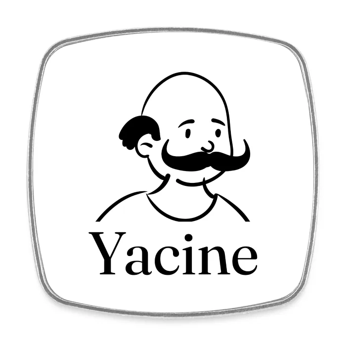 Magnet personnalisé au prénom Yacine