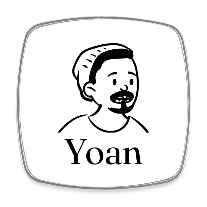 Magnet personnalisé au prénom Yoan