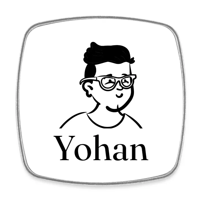 Magnet personnalisé au prénom Yohan