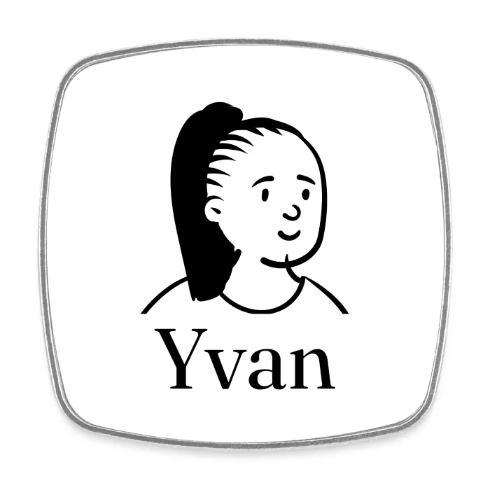Magnet personnalisé au prénom Yvan