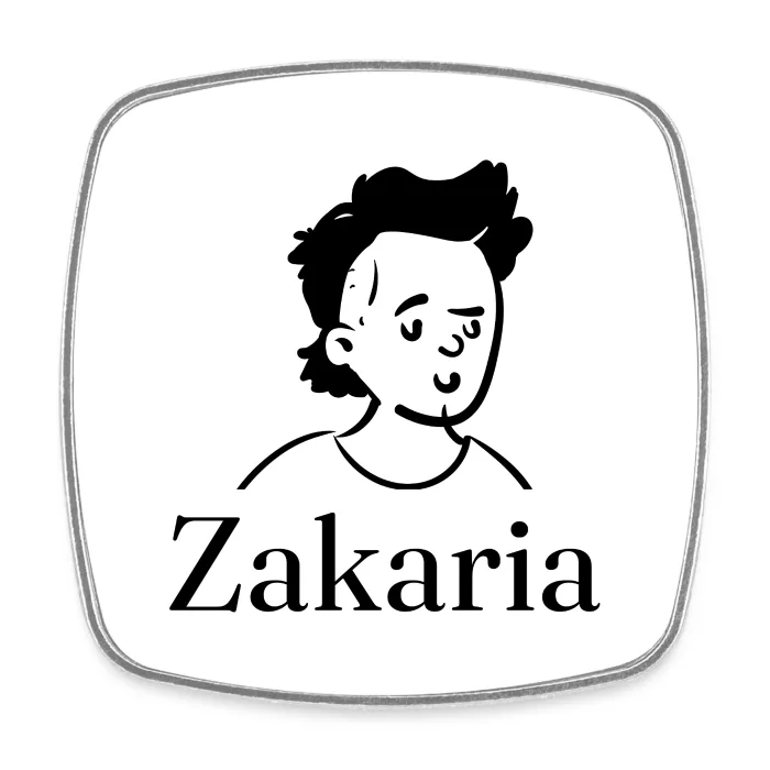 Magnet personnalisé au prénom Zakaria