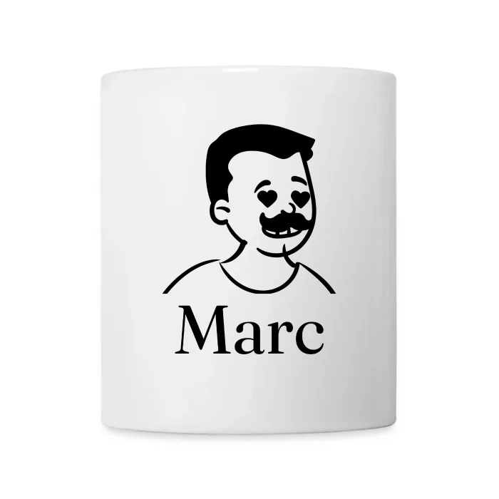Mug personnalisé au prénom Marc
