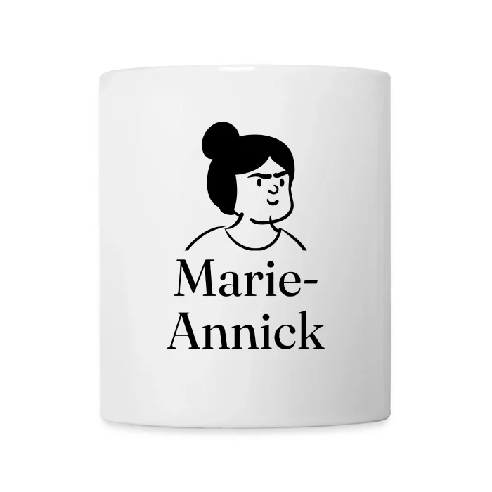Mug personnalisé au prénom Marie-Annick