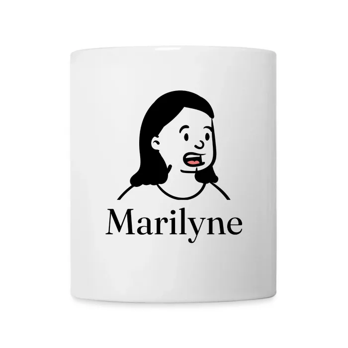 Mug personnalisé au prénom Marilyne
