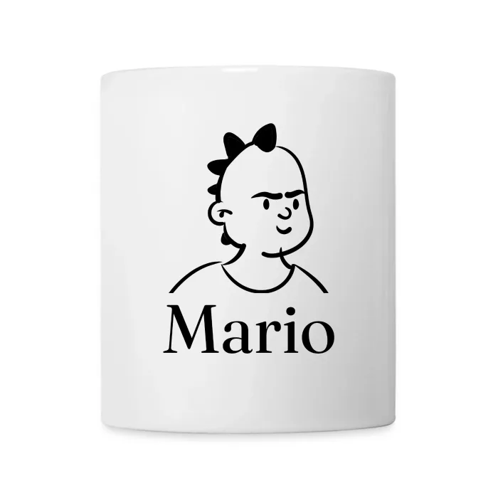 Mug personnalisé au prénom Mario