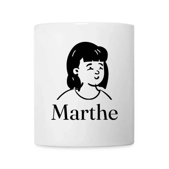 Mug personnalisé au prénom Marthe