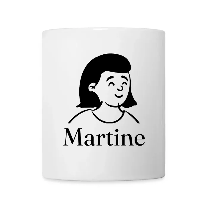 Mug personnalisé au prénom Martine
