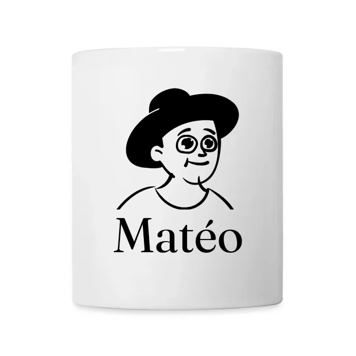 Mug personnalisé au prénom Matéo