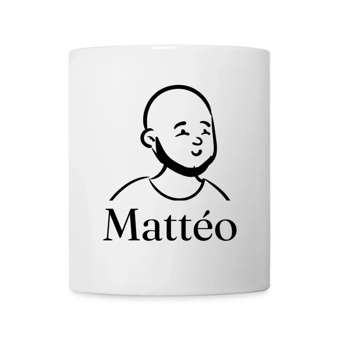 Mug personnalisé au prénom Mattéo