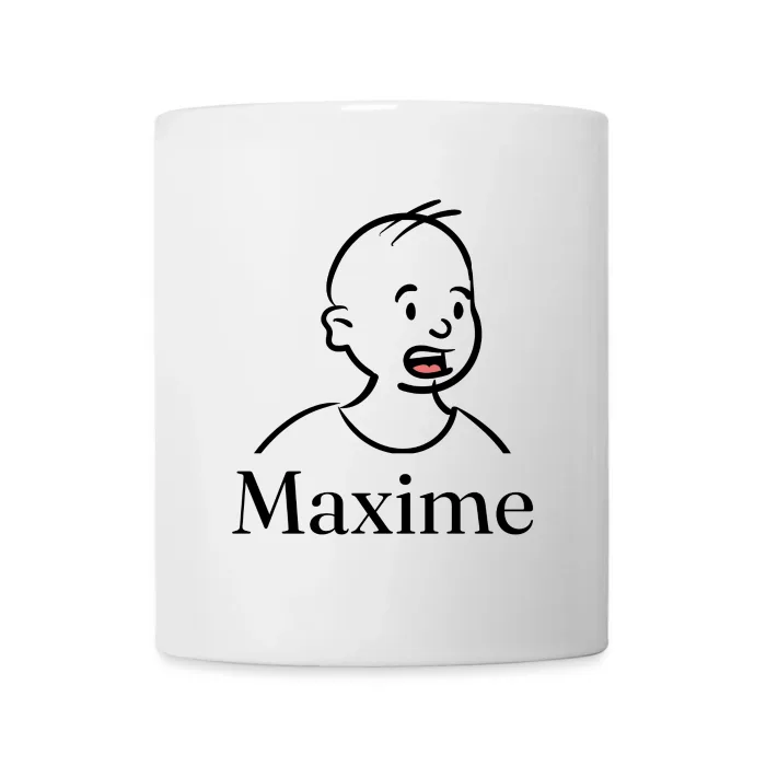 Mug personnalisé au prénom Maxime