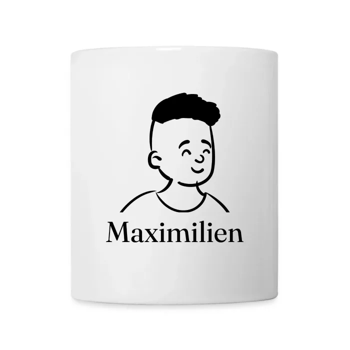 Mug personnalisé au prénom Maximilien
