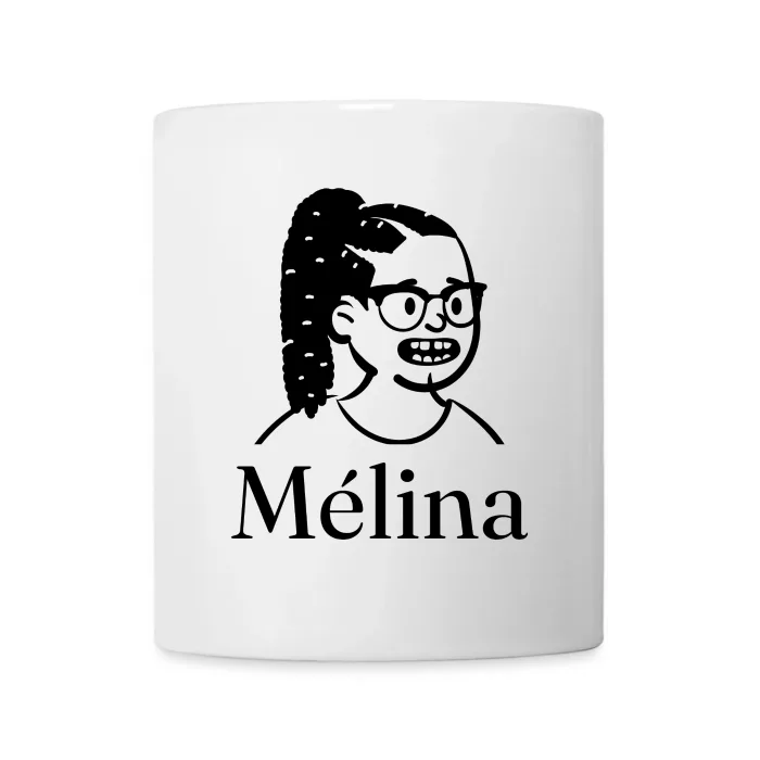 Mug personnalisé au prénom Mélina