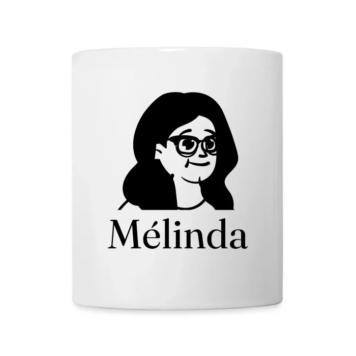 Mug personnalisé au prénom Mélinda
