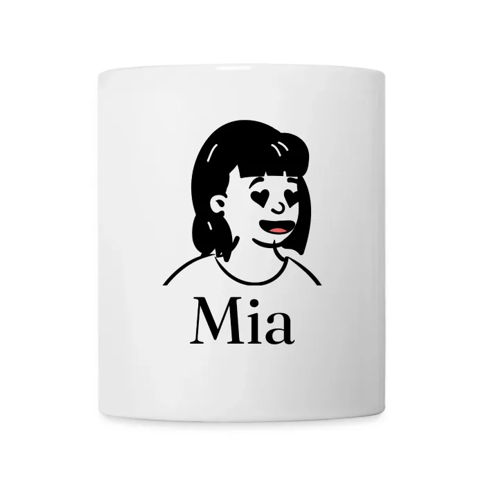 Mug personnalisé au prénom Mia