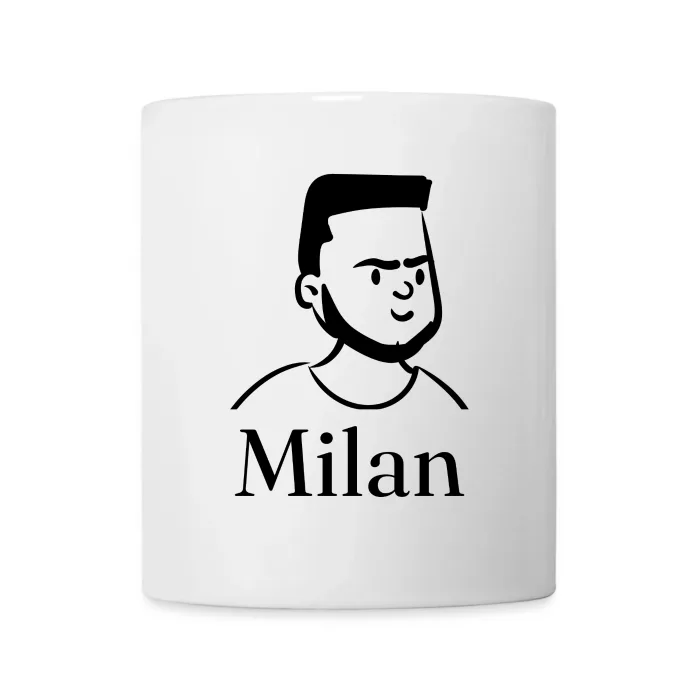 Mug personnalisé au prénom Milan