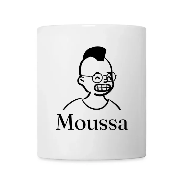 Mug personnalisé au prénom Moussa