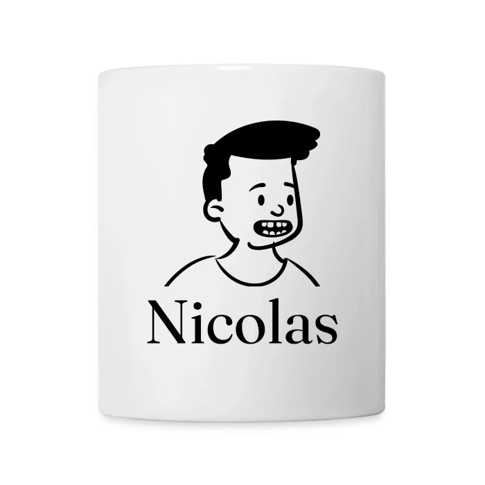 Mug personnalisé au prénom Nicolas