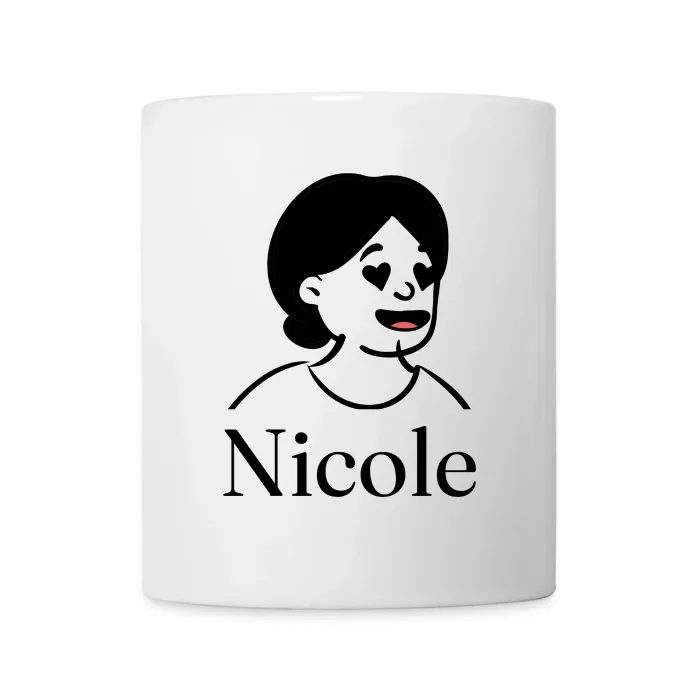 Mug personnalisé au prénom Nicole