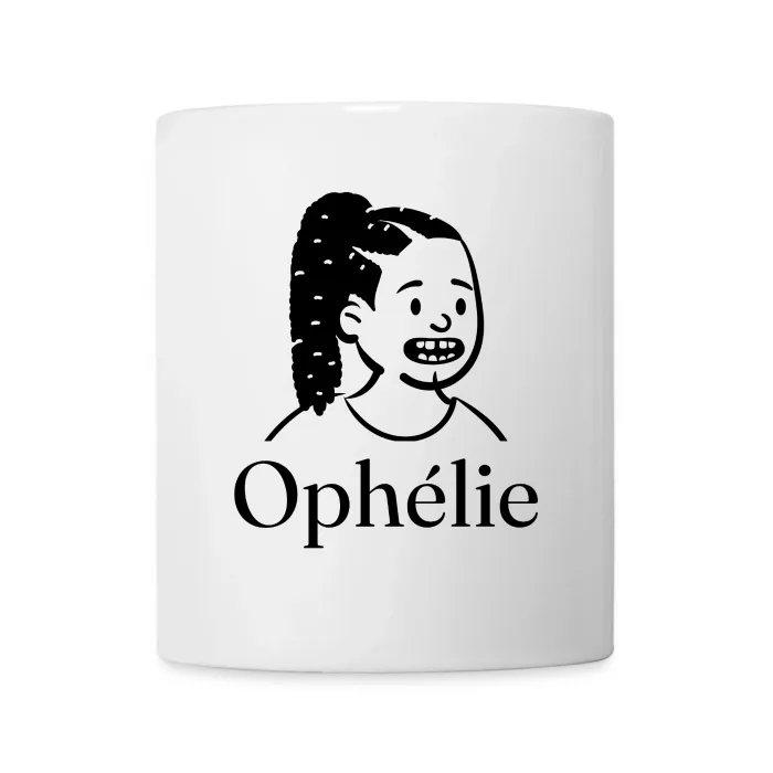 Mug personnalisé au prénom Ophélie