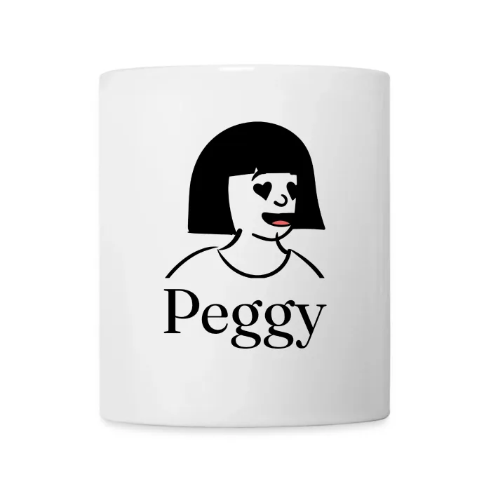 Mug personnalisé au prénom Peggy